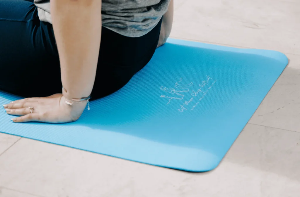 person doing yoga