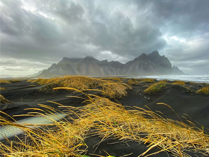 Scenic view of a mountain in iceland